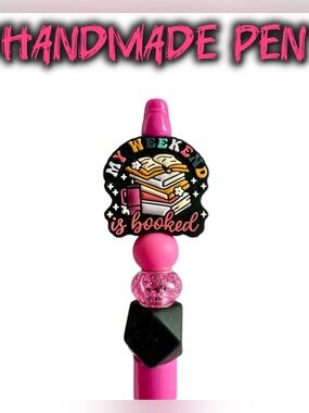 My Weekend is Booked Customer Beaded Ink Pen for Journaling + Writing